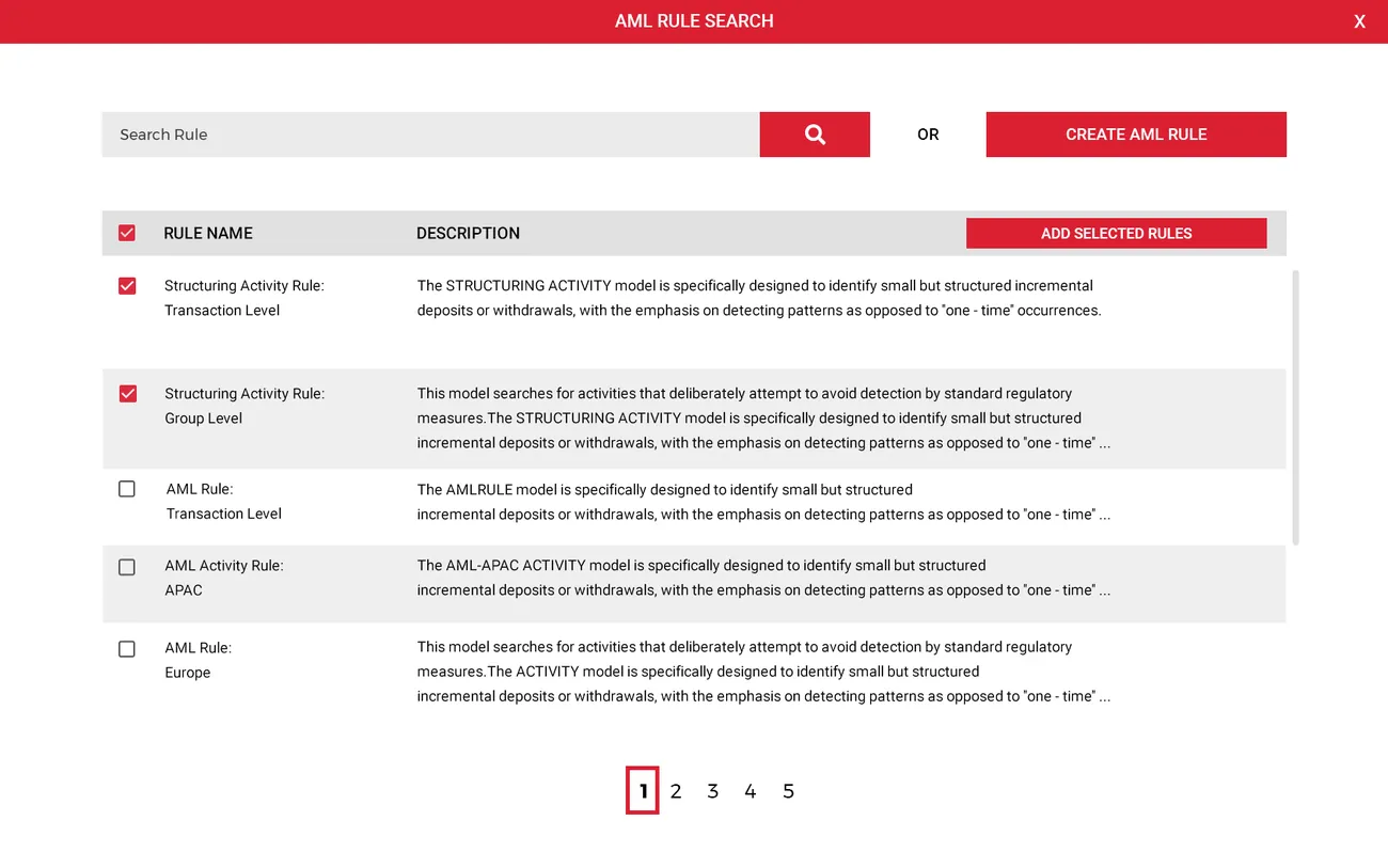 Real-Time AML Detection: 75% Fewer False Positives, Zero Violations — product screens